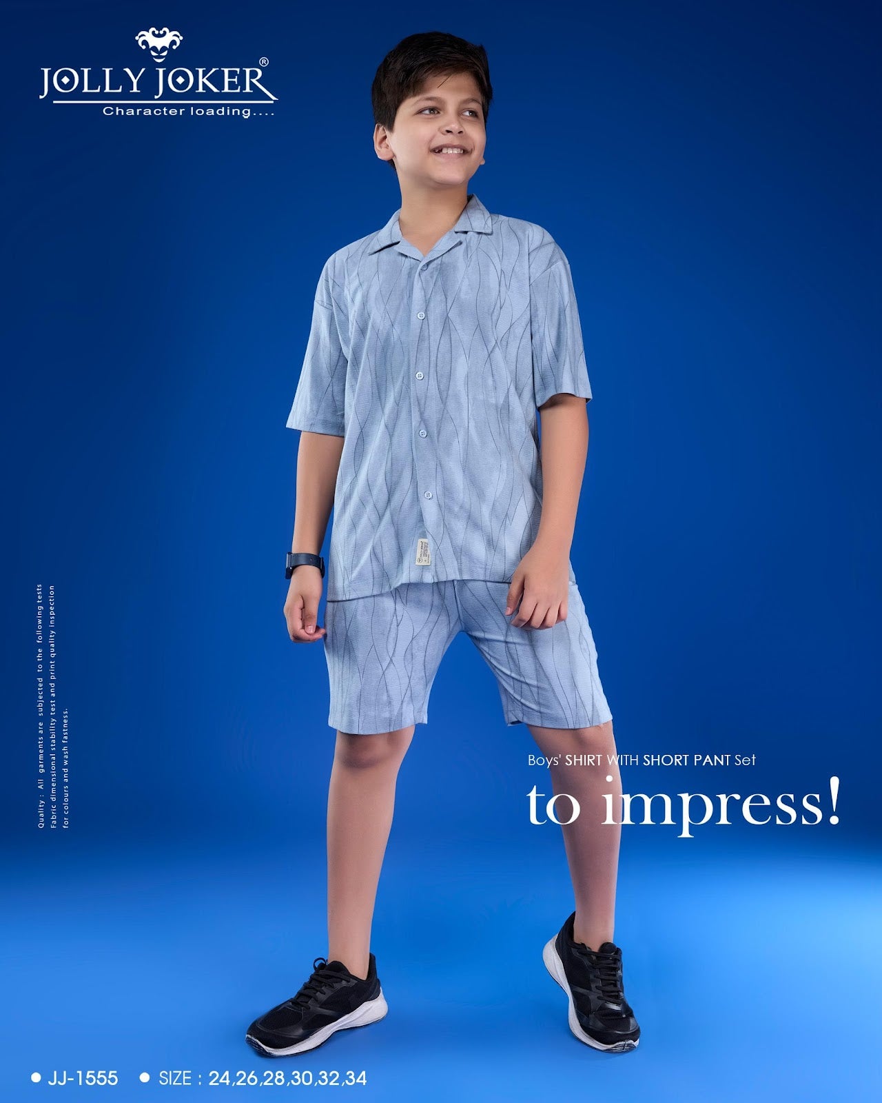 Jj 1555 Jolly Joker Knit Boys Shorts Set Wholesaler Ahmedabad