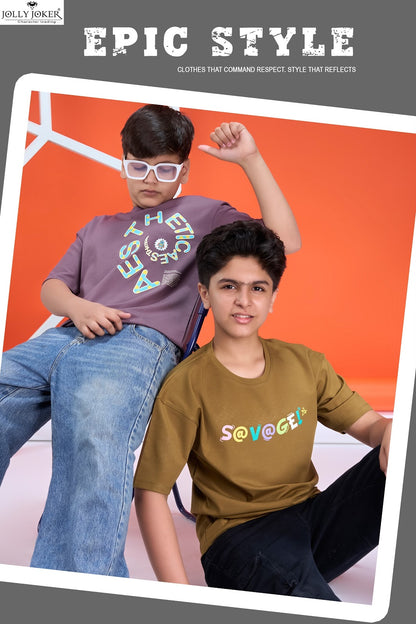 Jj 1562 Jolly Joker Tencil Boys Tshirt Exporter Ahmedabad