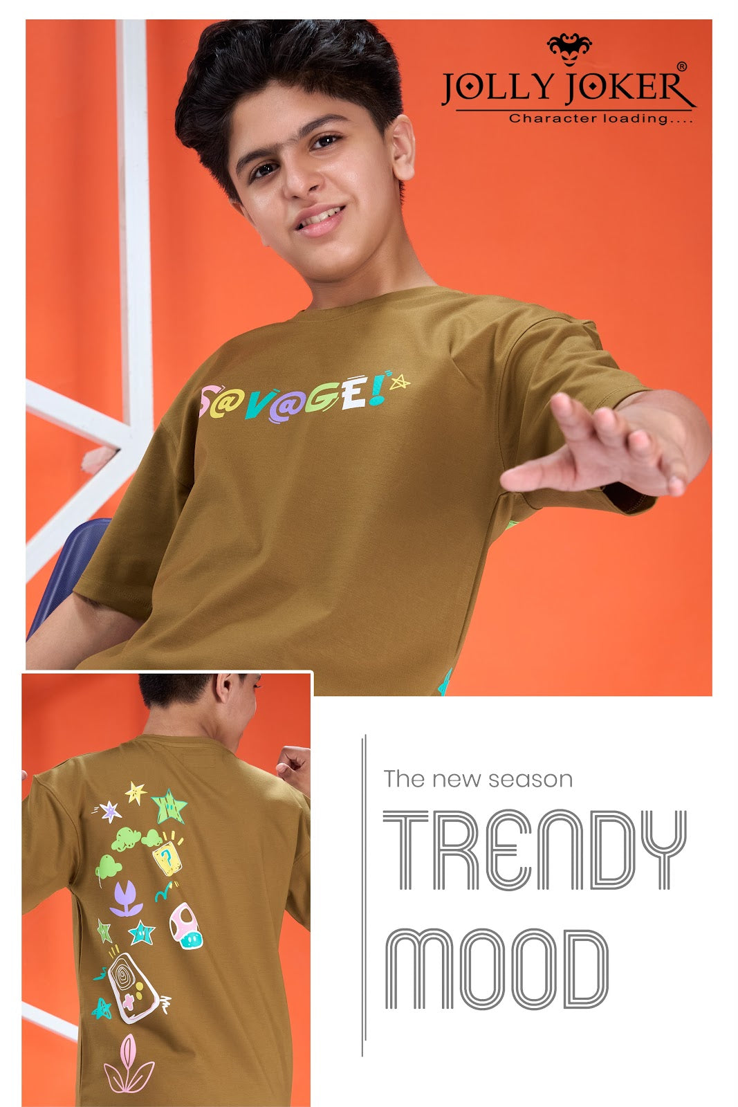 Jj 1562 Jolly Joker Tencil Boys Tshirt Exporter Ahmedabad