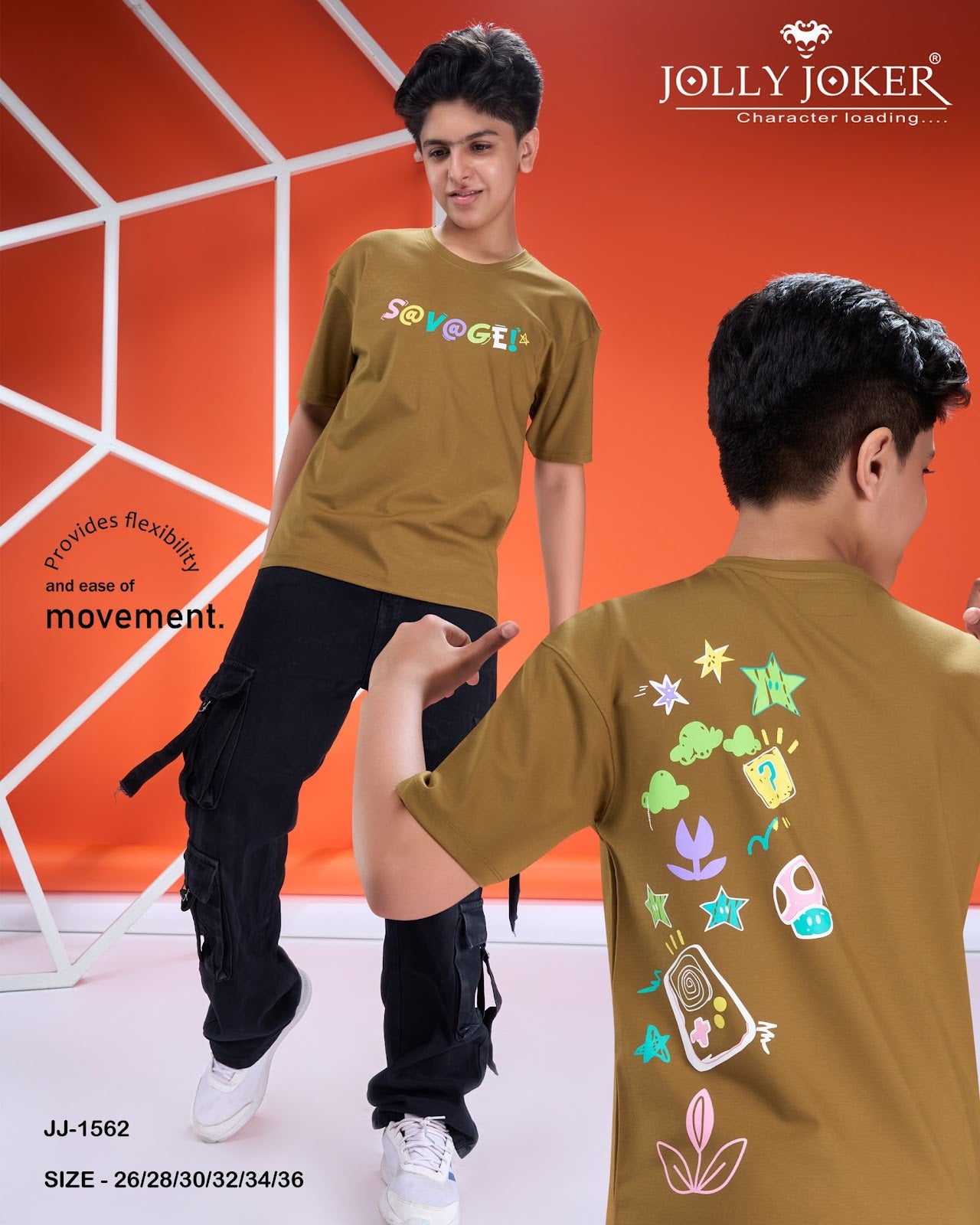 Jj 1562 Jolly Joker Tencil Boys Tshirt Exporter Ahmedabad