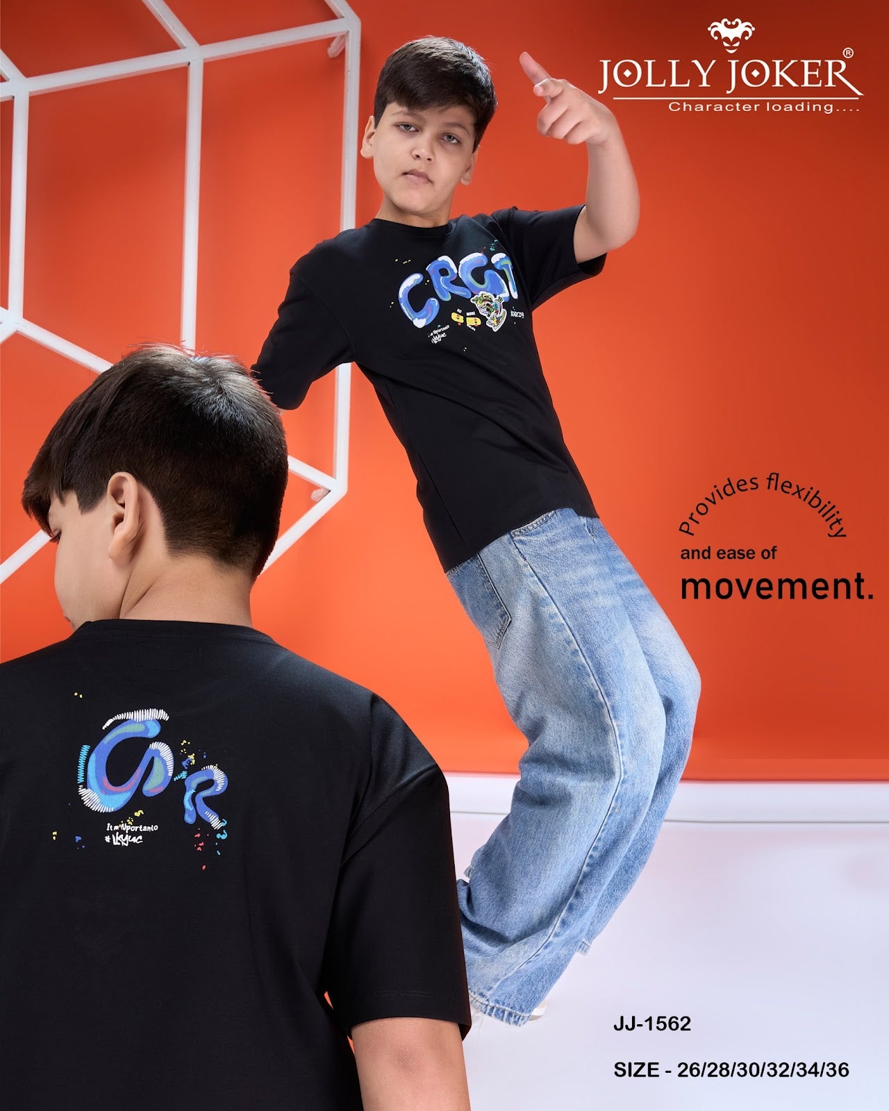 Jj 1562 Jolly Joker Tencil Boys Tshirt Exporter Ahmedabad