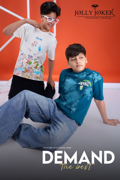 Jj 1562 Jolly Joker Tencil Boys Tshirt Exporter Ahmedabad
