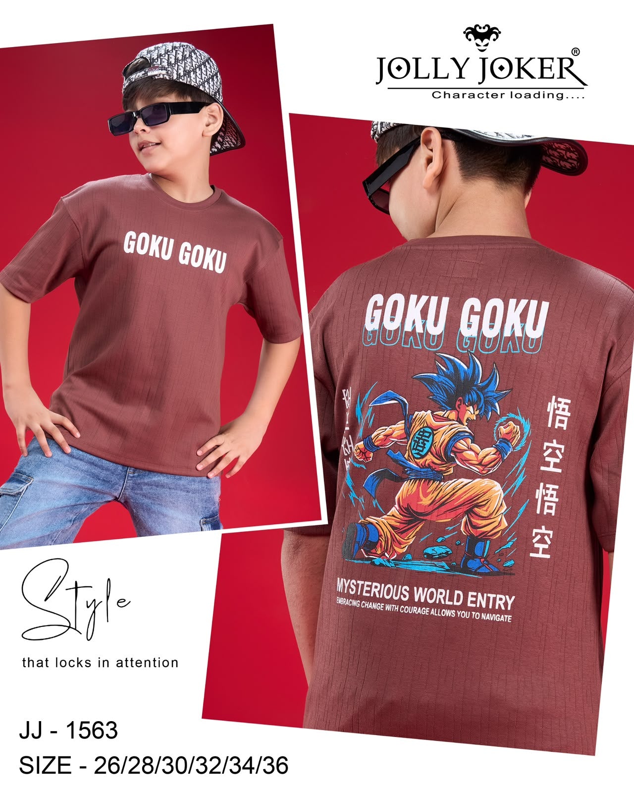 Jj 1563 Jolly Joker Cotton Boys Tshirt Wholesale Price