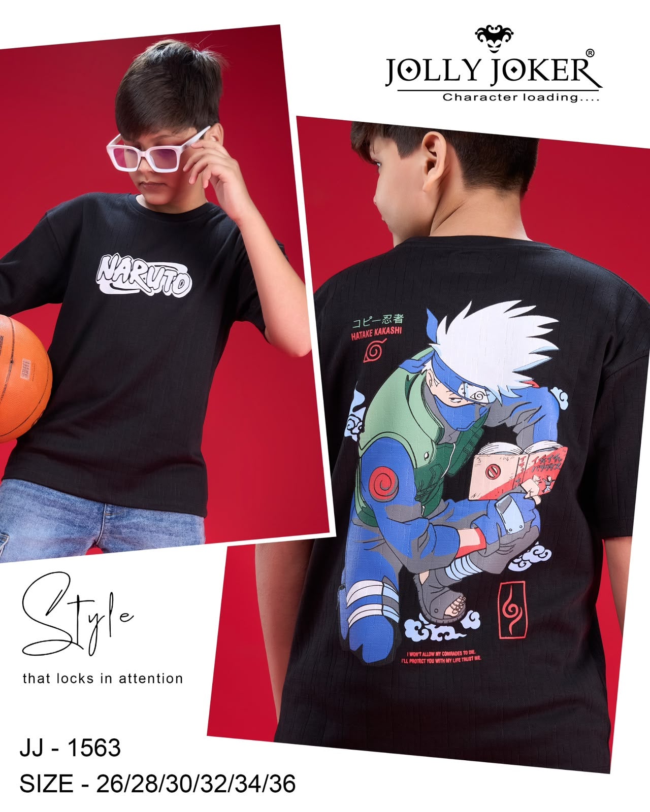 Jj 1563 Jolly Joker Cotton Boys Tshirt Wholesale Price