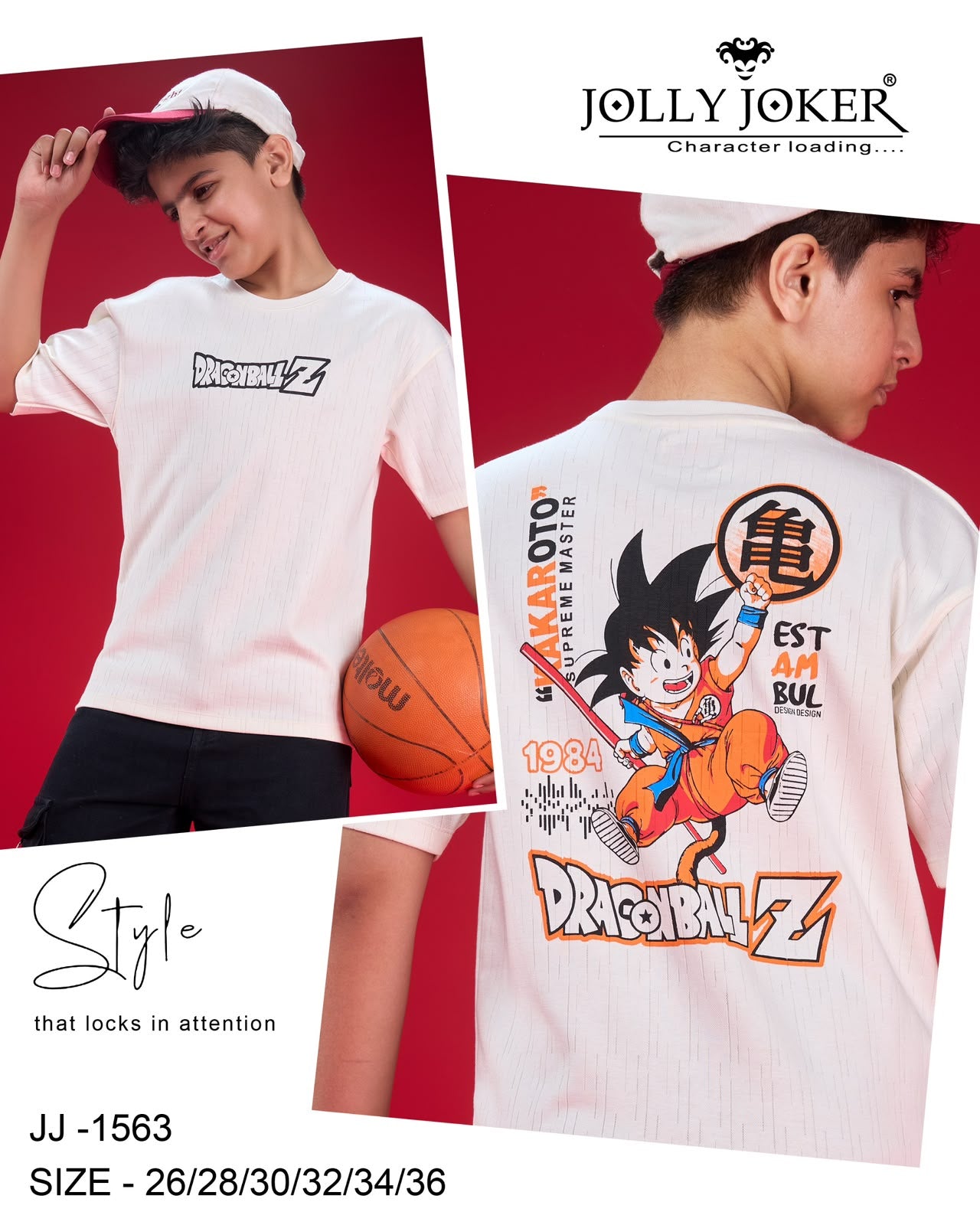 Jj 1563 Jolly Joker Cotton Boys Tshirt Wholesale Price