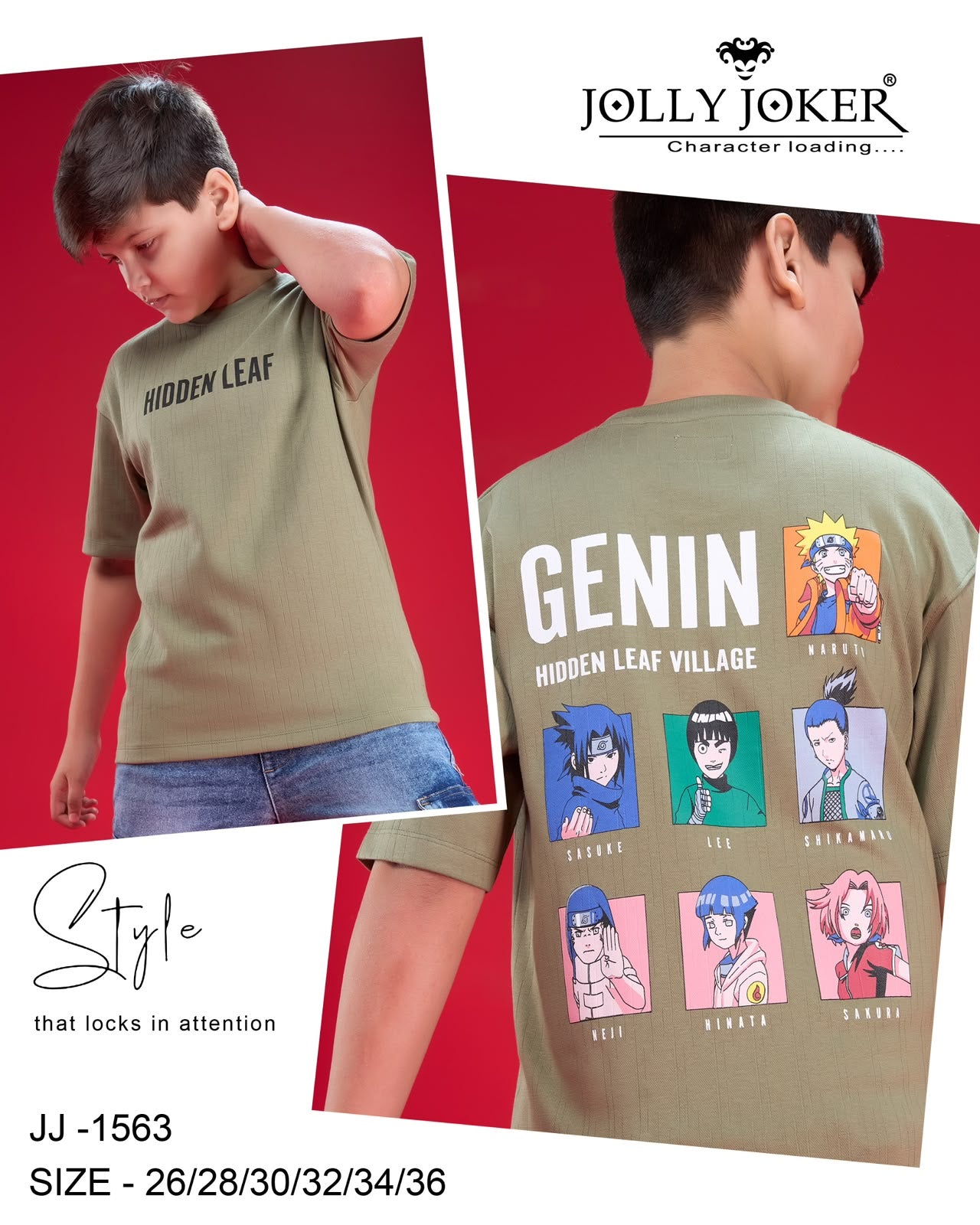 Jj 1563 Jolly Joker Cotton Boys Tshirt Wholesale Price