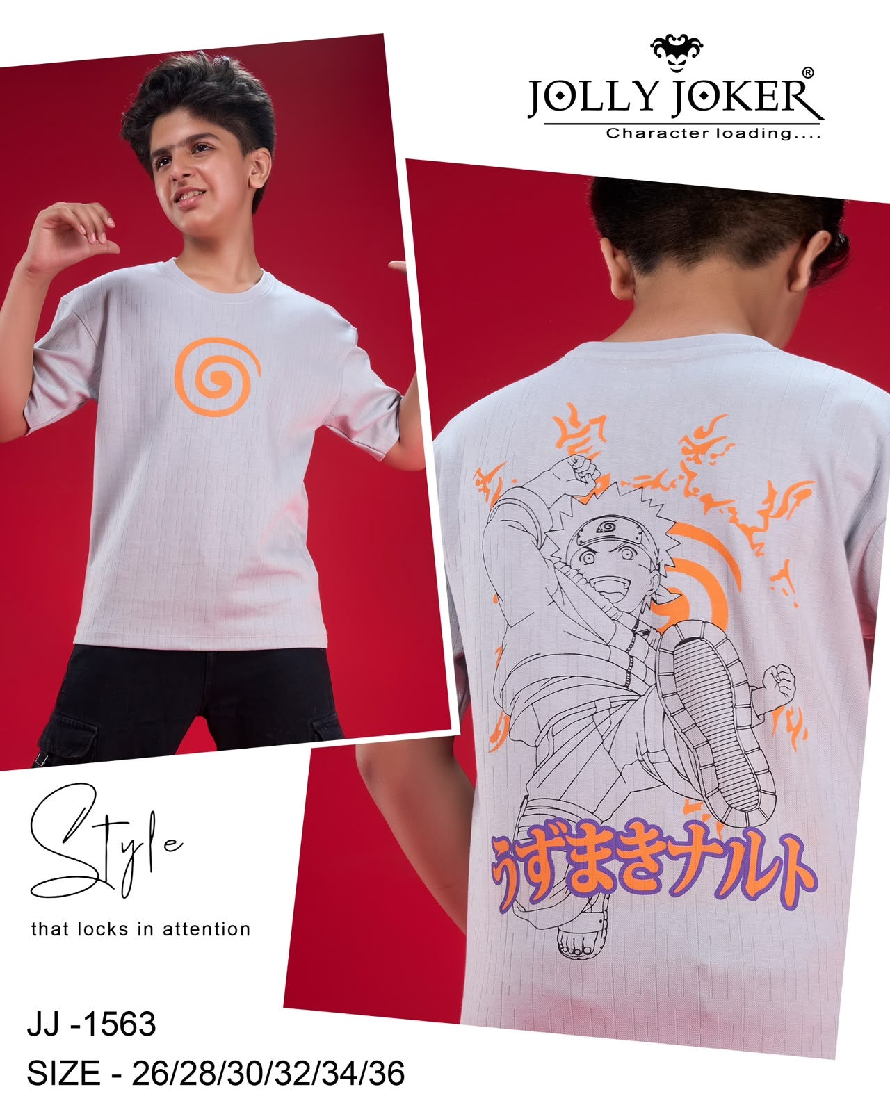 Jj 1563 Jolly Joker Cotton Boys Tshirt Wholesale Price
