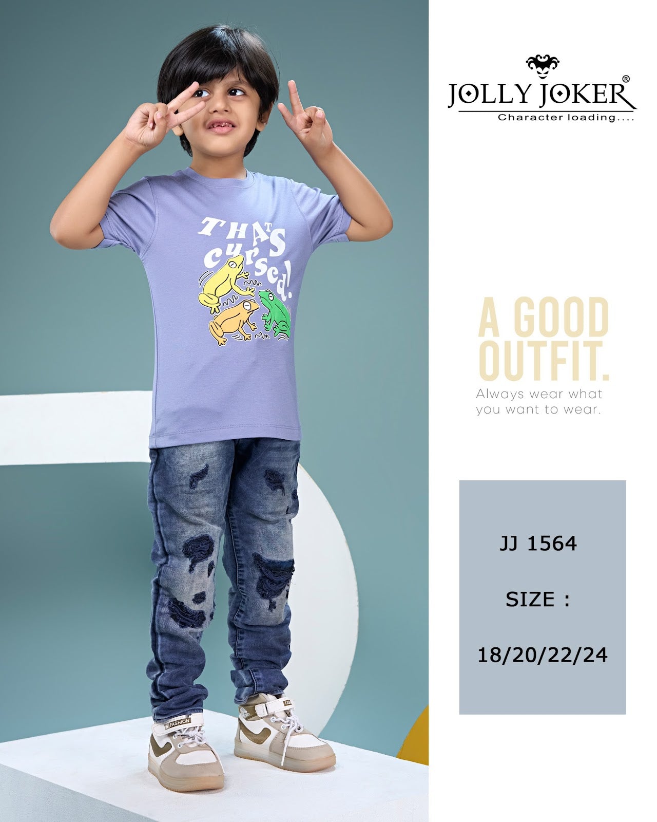 Jj 1564 Jolly Joker Tencil Boys Tshirt Manufacturer