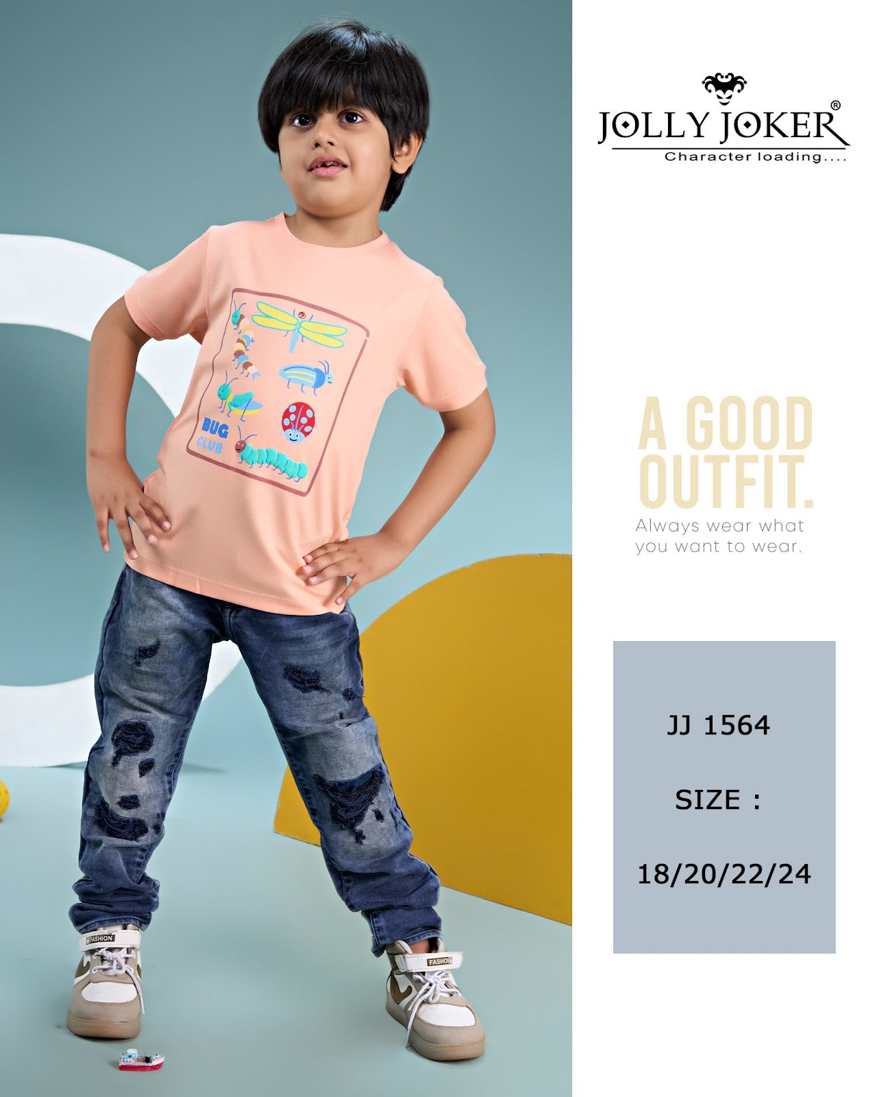 Jj 1564 Jolly Joker Tencil Boys Tshirt Manufacturer