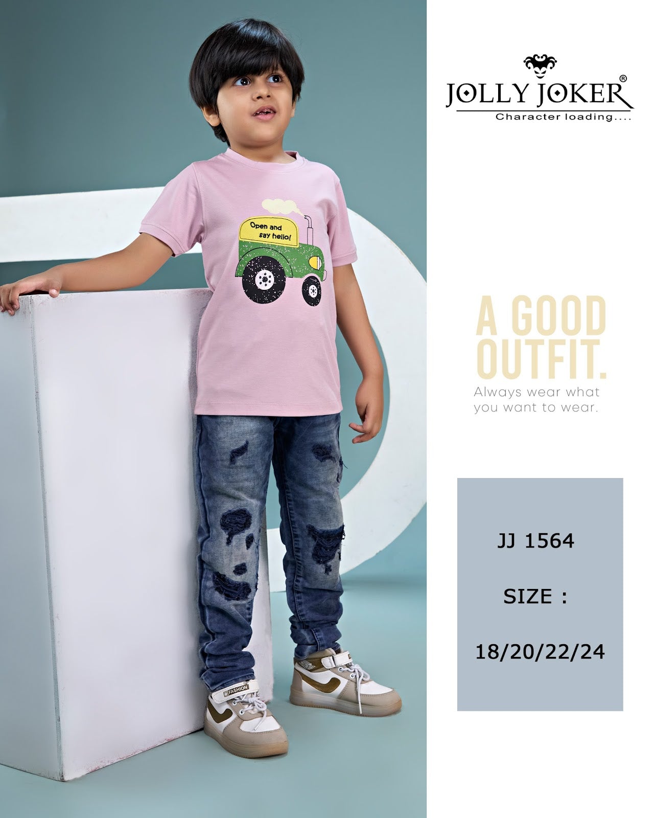 Jj 1564 Jolly Joker Tencil Boys Tshirt Manufacturer