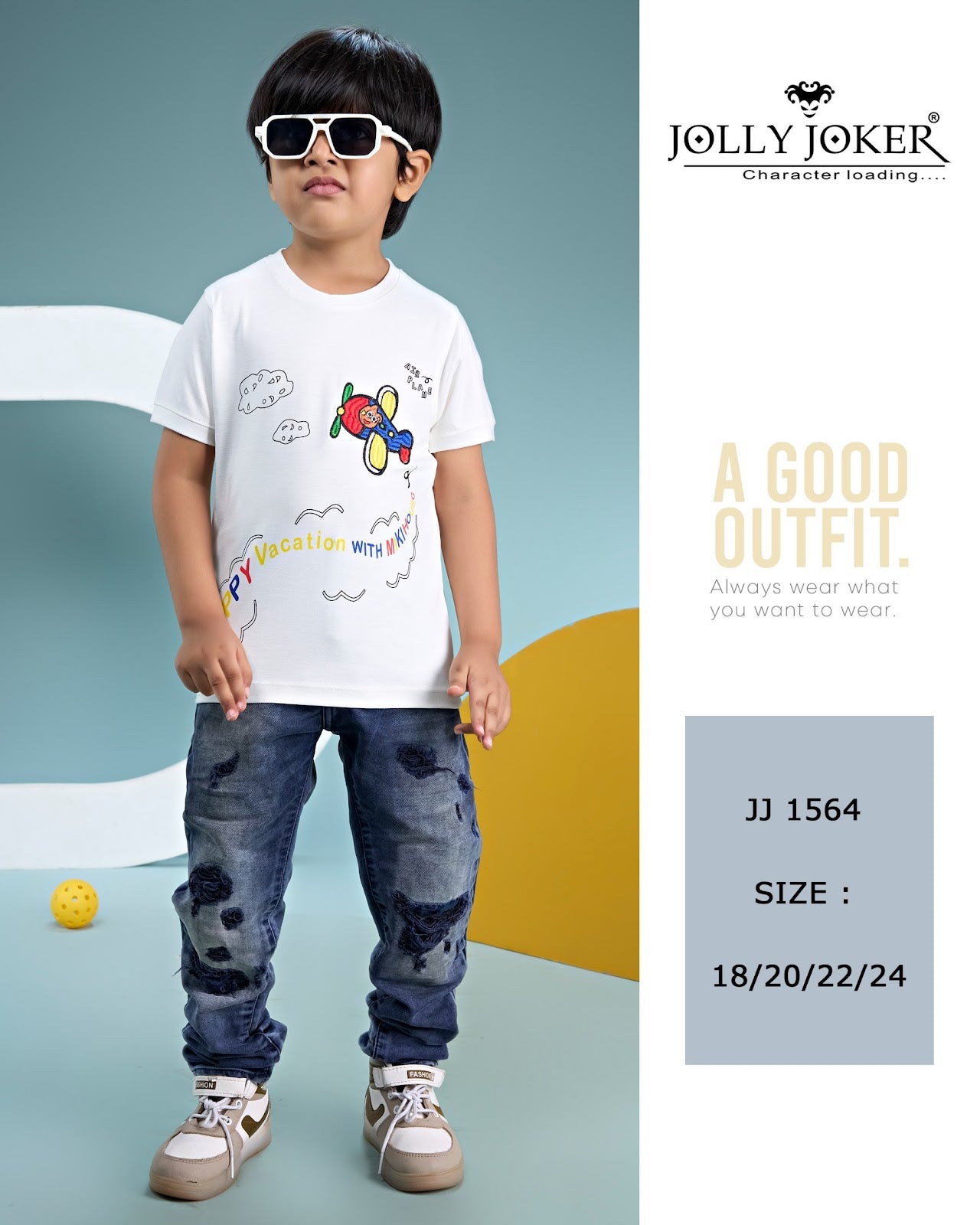 Jj 1564 Jolly Joker Tencil Boys Tshirt Manufacturer