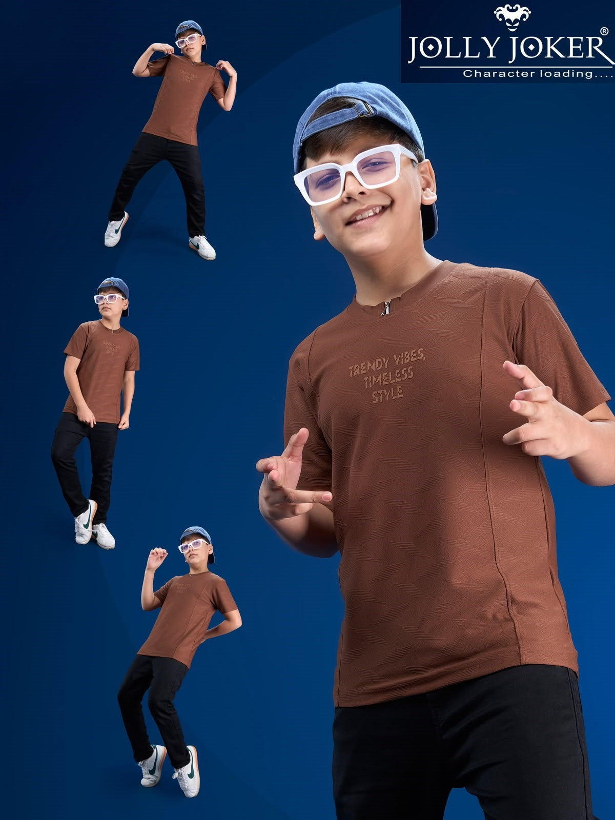 Jj 1565 Jolly Joker Fake Cotton Boys Tshirt Supplier Gujarat