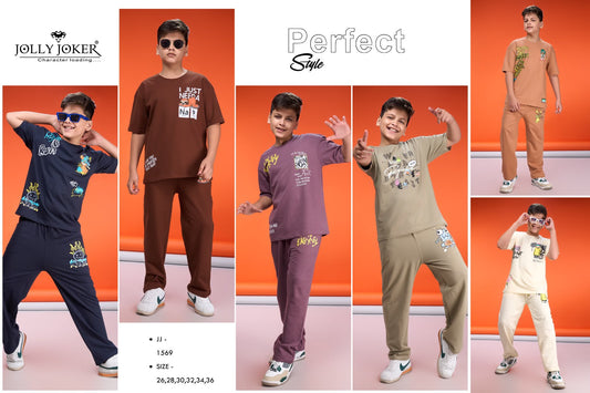 Jj 1569 Jolly Joker Cotton Looper Boys Co Ord Set Wholesaler