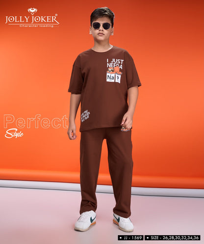 Jj 1569 Jolly Joker Cotton Looper Boys Co Ord Set Wholesaler