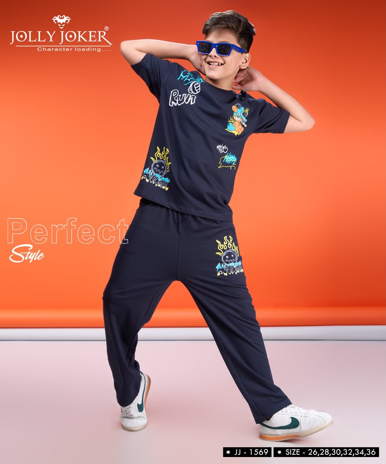 Jj 1569 Jolly Joker Cotton Looper Boys Co Ord Set Wholesaler