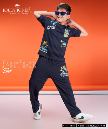 Jj 1569 Jolly Joker Cotton Looper Boys Co Ord Set Wholesaler