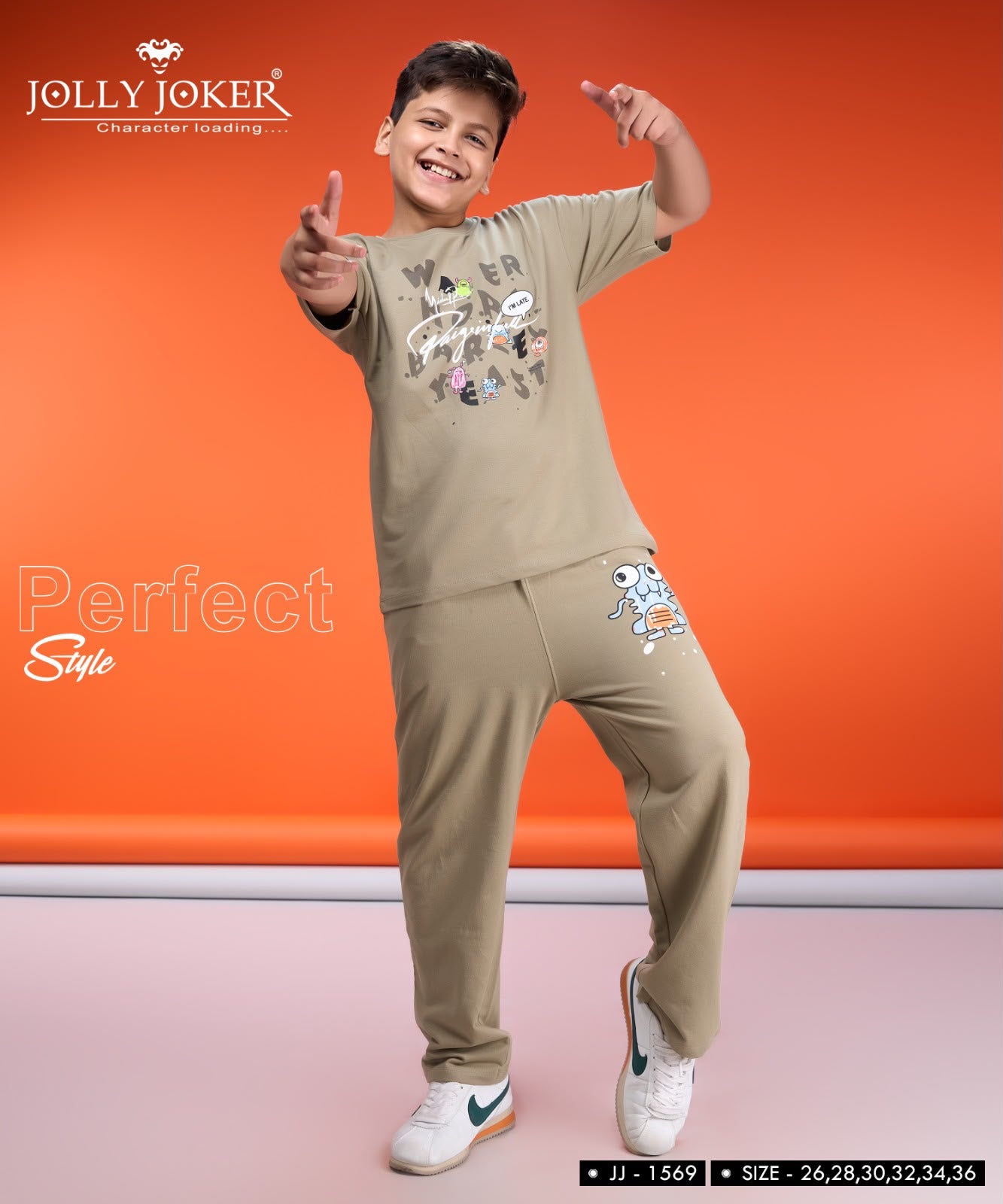 Jj 1569 Jolly Joker Cotton Looper Boys Co Ord Set Wholesaler