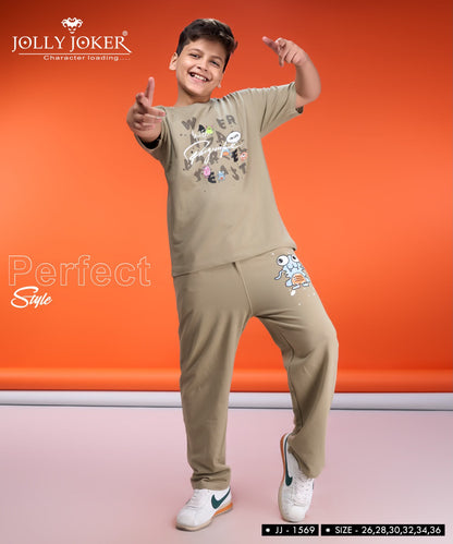 Jj 1569 Jolly Joker Cotton Looper Boys Co Ord Set Wholesaler