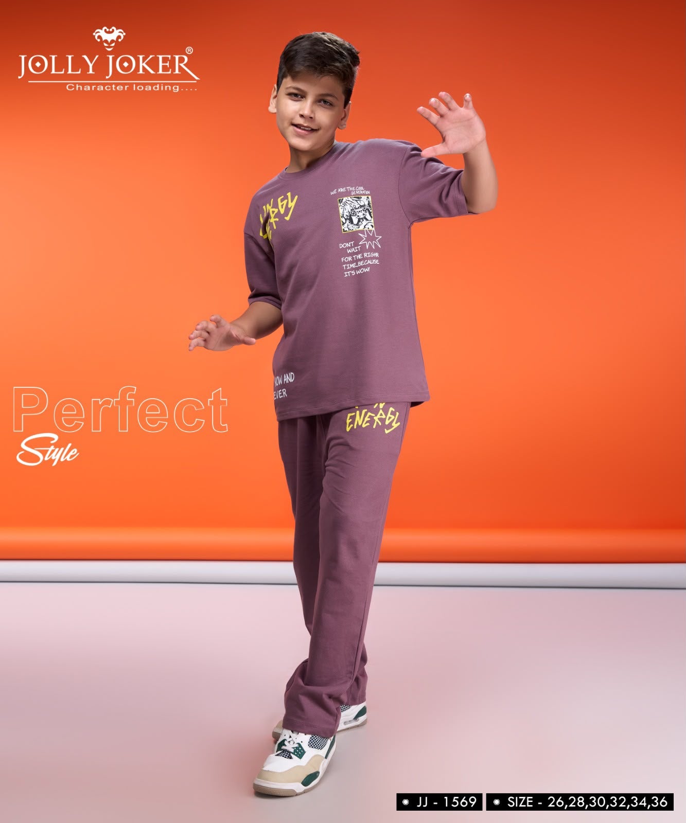 Jj 1569 Jolly Joker Cotton Looper Boys Co Ord Set Wholesaler