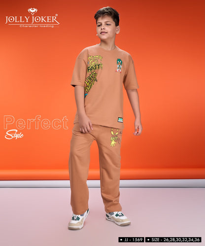 Jj 1569 Jolly Joker Cotton Looper Boys Co Ord Set Wholesaler