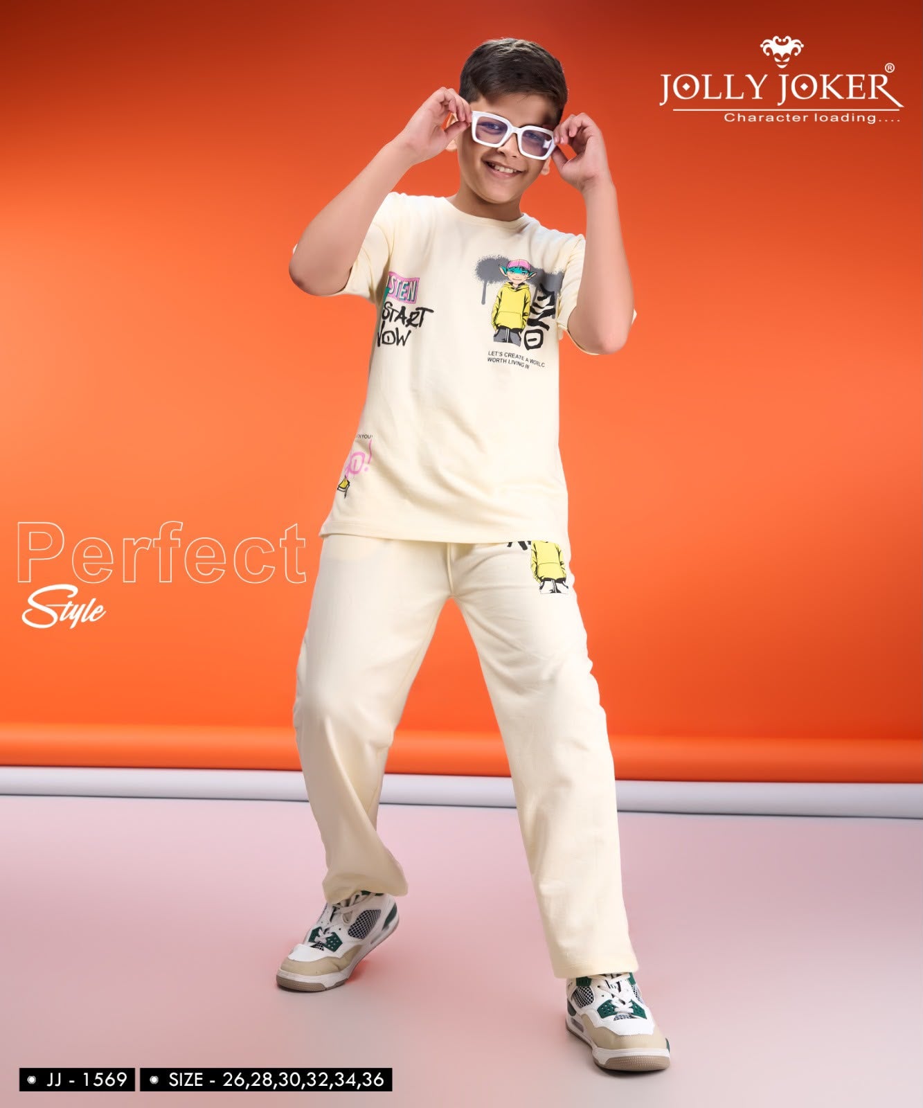Jj 1569 Jolly Joker Cotton Looper Boys Co Ord Set Wholesaler