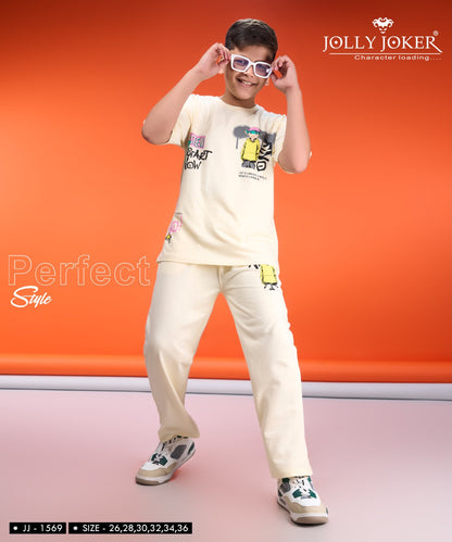 Jj 1569 Jolly Joker Cotton Looper Boys Co Ord Set Wholesaler