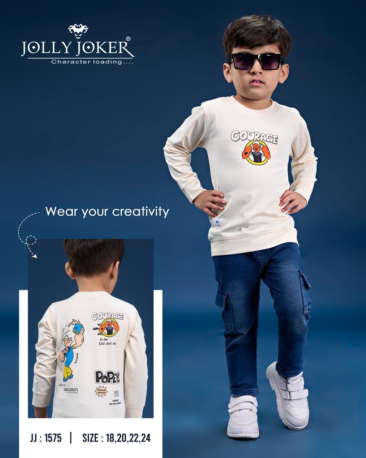 Jj 1575 Cartoon Print Jolly Joker Tencil Boys Tshirt Exporter Gujarat