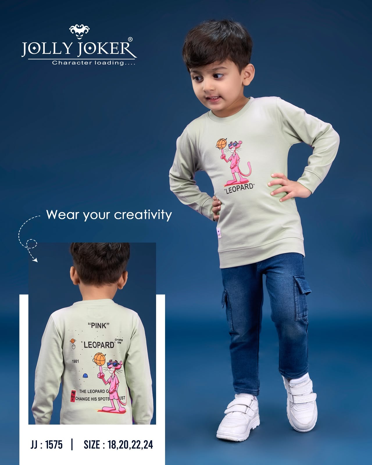Jj 1575 Cartoon Print Jolly Joker Tencil Boys Tshirt Exporter Gujarat