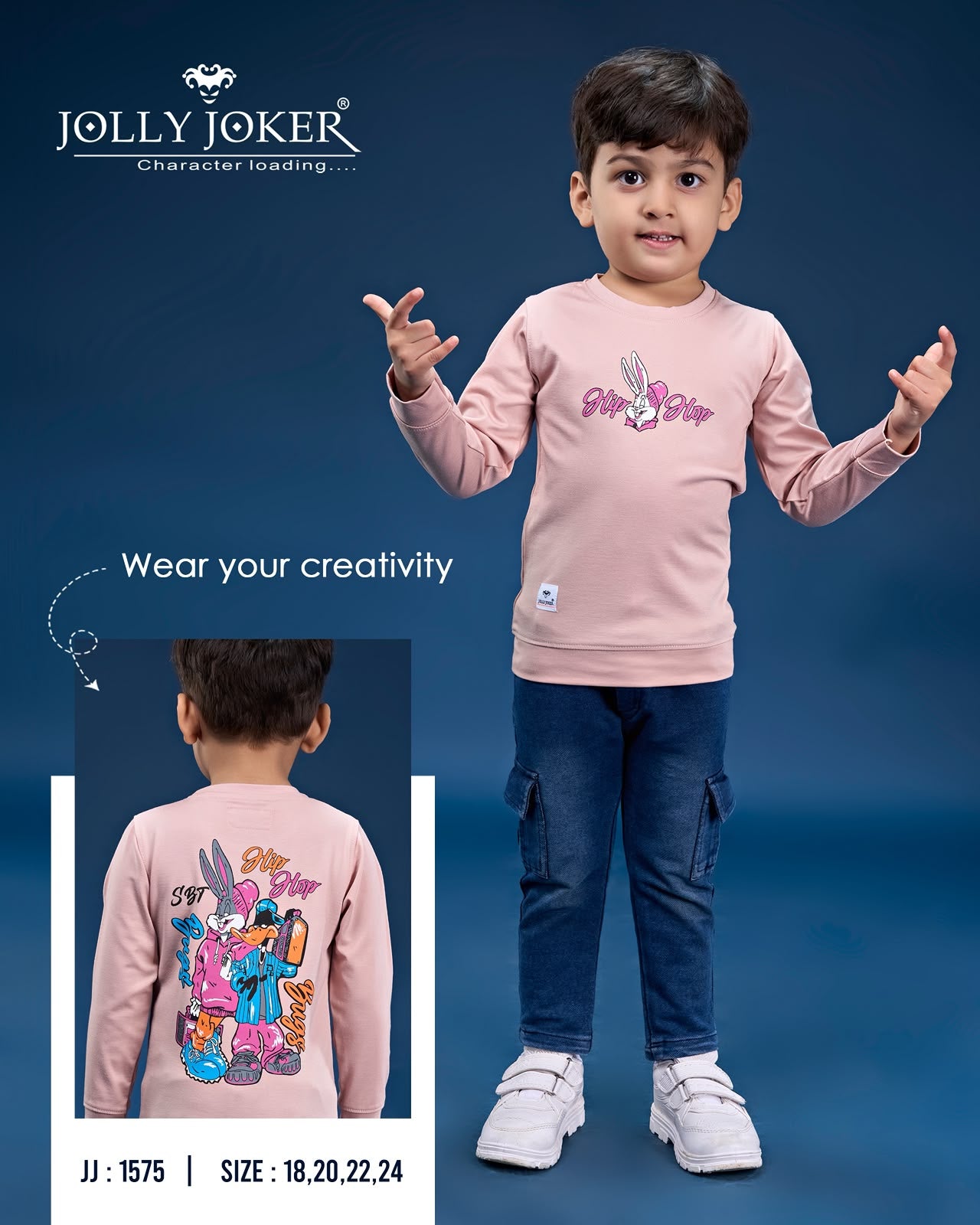 Jj 1575 Cartoon Print Jolly Joker Tencil Boys Tshirt Exporter Gujarat