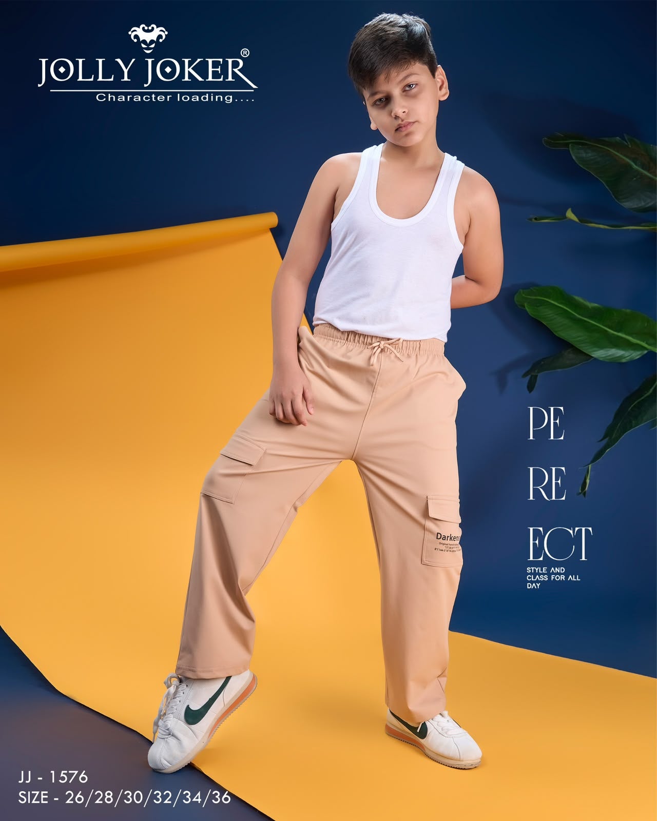 Jj 1576 Jolly Joker Imported Boys Track Pant Exporter Ahmedabad