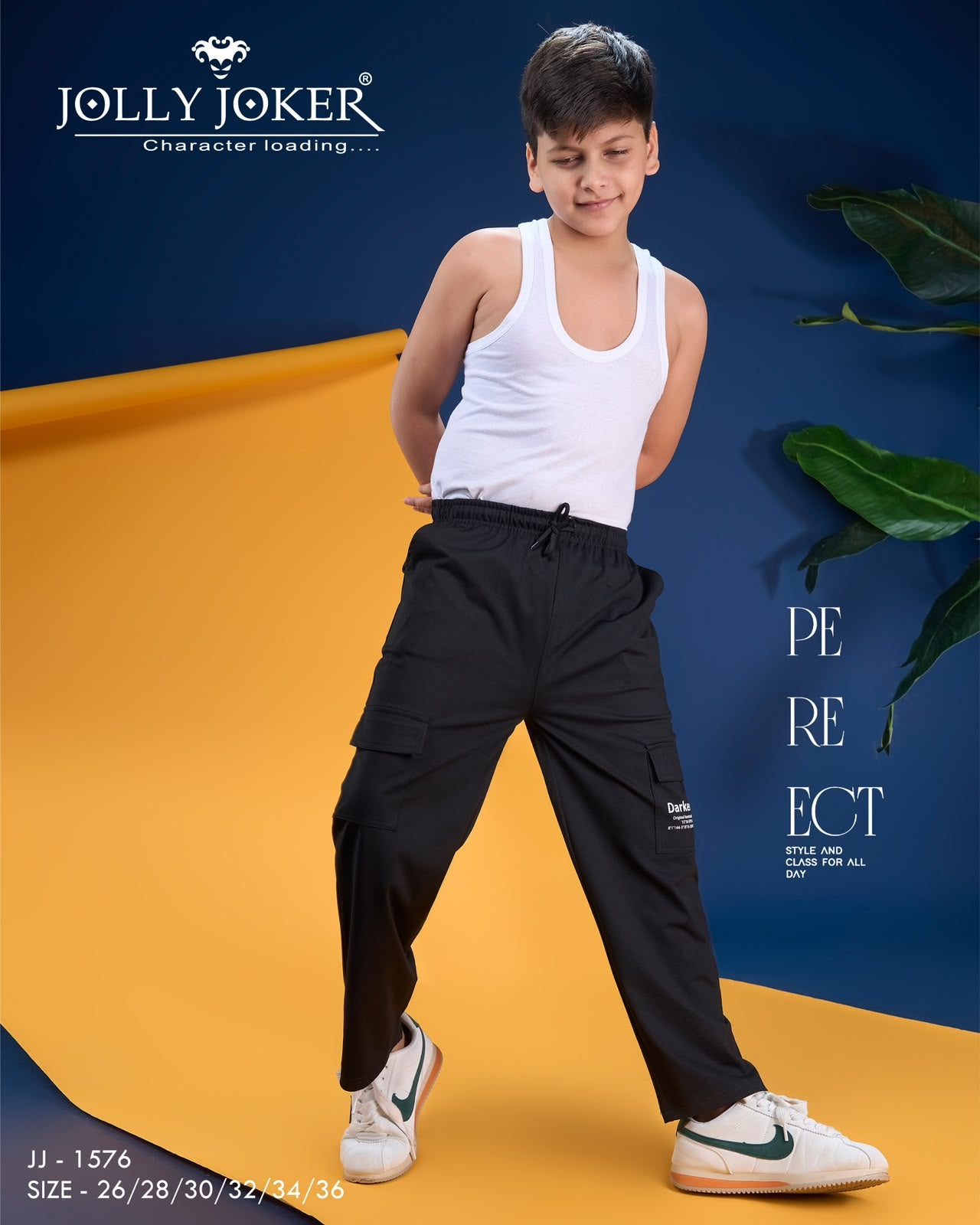 Jj 1576 Jolly Joker Imported Boys Track Pant Exporter Ahmedabad