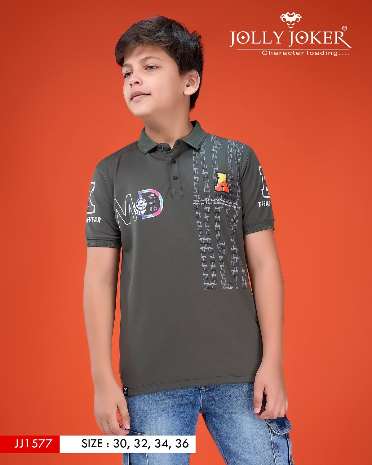 Jj 1577 Jolly Joker Soft Tencil Boys Tshirt Wholesale