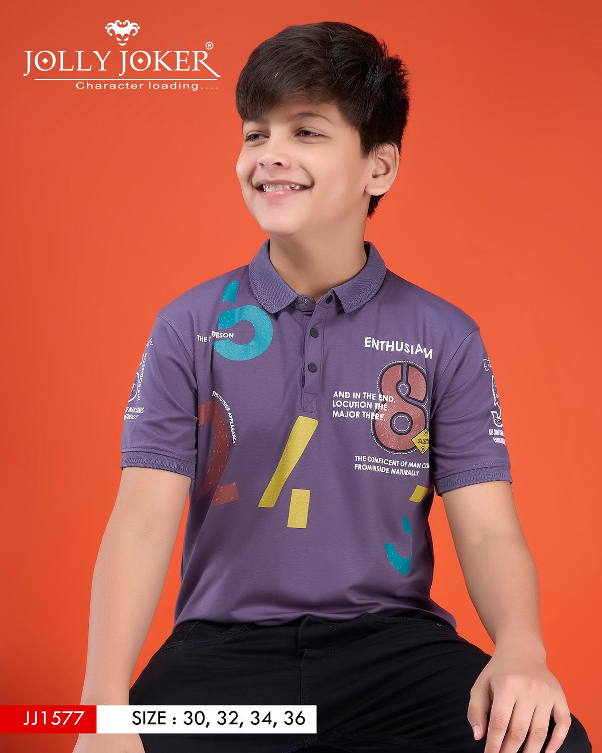 Jj 1577 Jolly Joker Soft Tencil Boys Tshirt Wholesale