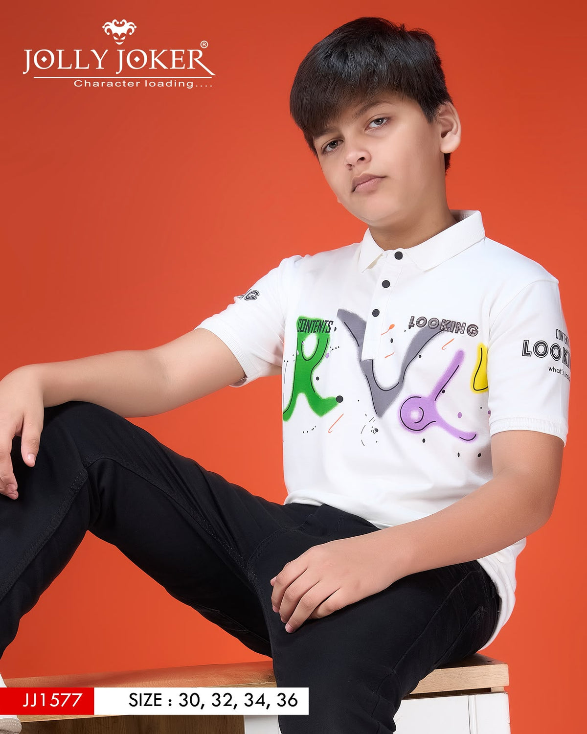 Jj 1577 Jolly Joker Soft Tencil Boys Tshirt Wholesale