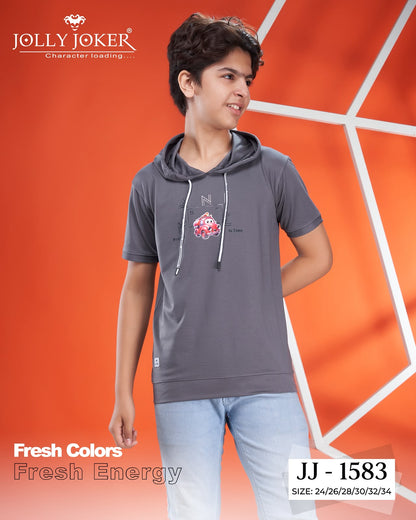 Jj 1583 Chest Rope Jolly Joker Tencil Boys Hoodies Supplier Gujarat
