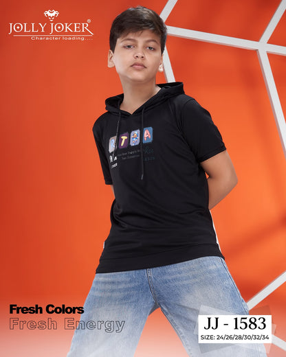 Jj 1583 Chest Rope Jolly Joker Tencil Boys Hoodies Supplier Gujarat