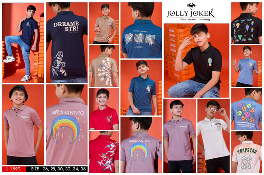 Jj 1592 Jolly Joker Tencil Boys Tshirt Exporter Gujarat