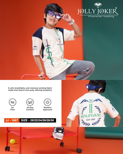 Jj 1607 Jolly Joker Cotton Looper Boys Tshirt Manufacturer