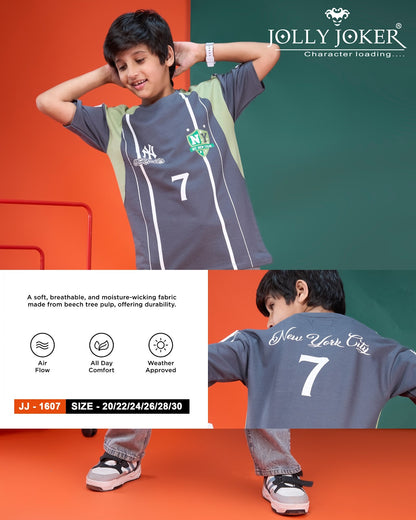 Jj 1607 Jolly Joker Cotton Looper Boys Tshirt Manufacturer