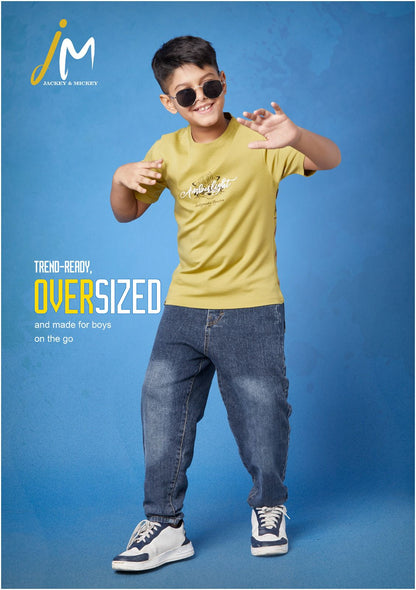 Jm 162 Jackey N Mickey Tencil Boys Tshirt Supplier India