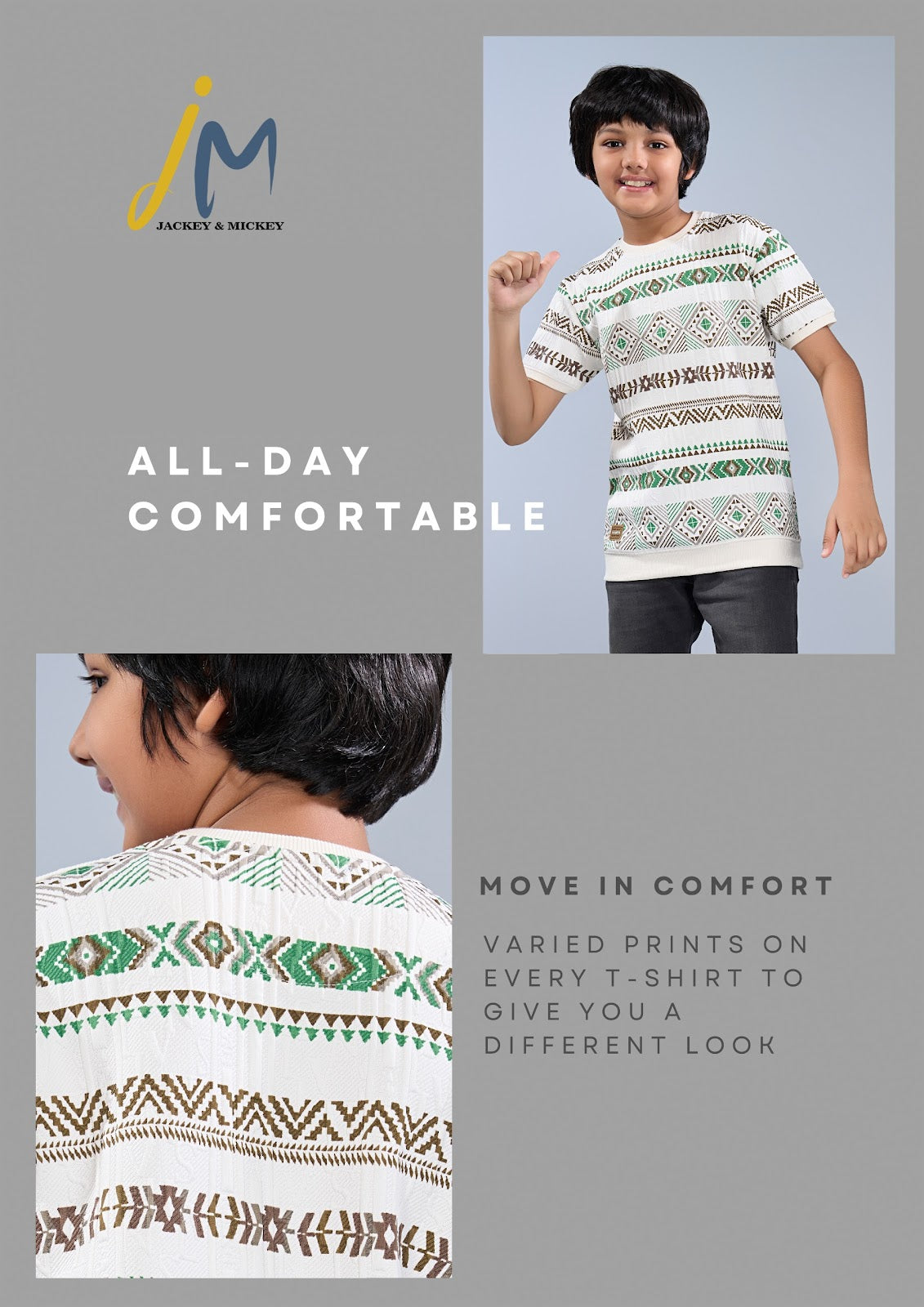 Jm 181 Jackey N Mickey Aop Boys Tshirt Supplier Ahmedabad