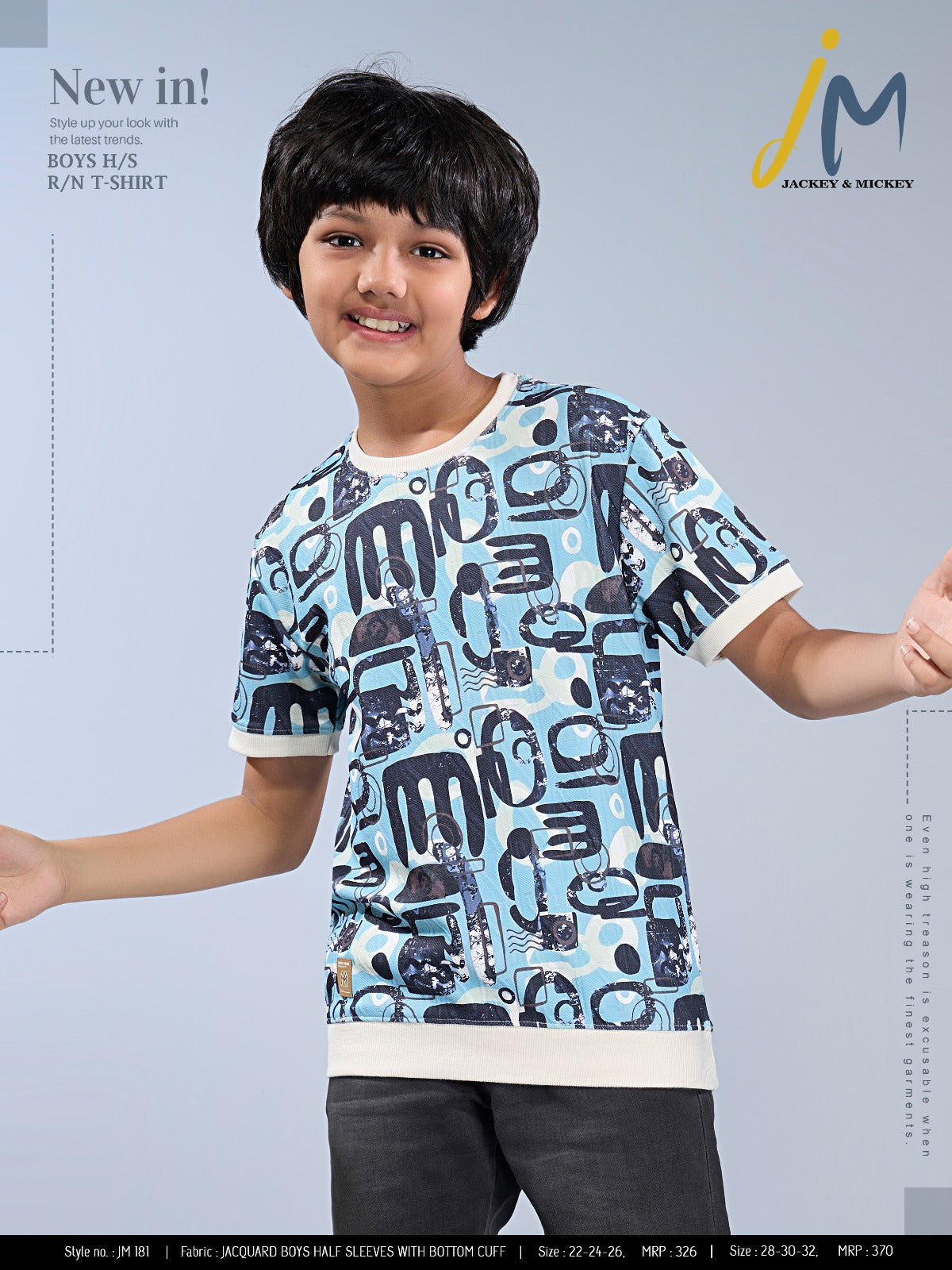 Jm 181 Jackey N Mickey Aop Boys Tshirt Supplier Ahmedabad