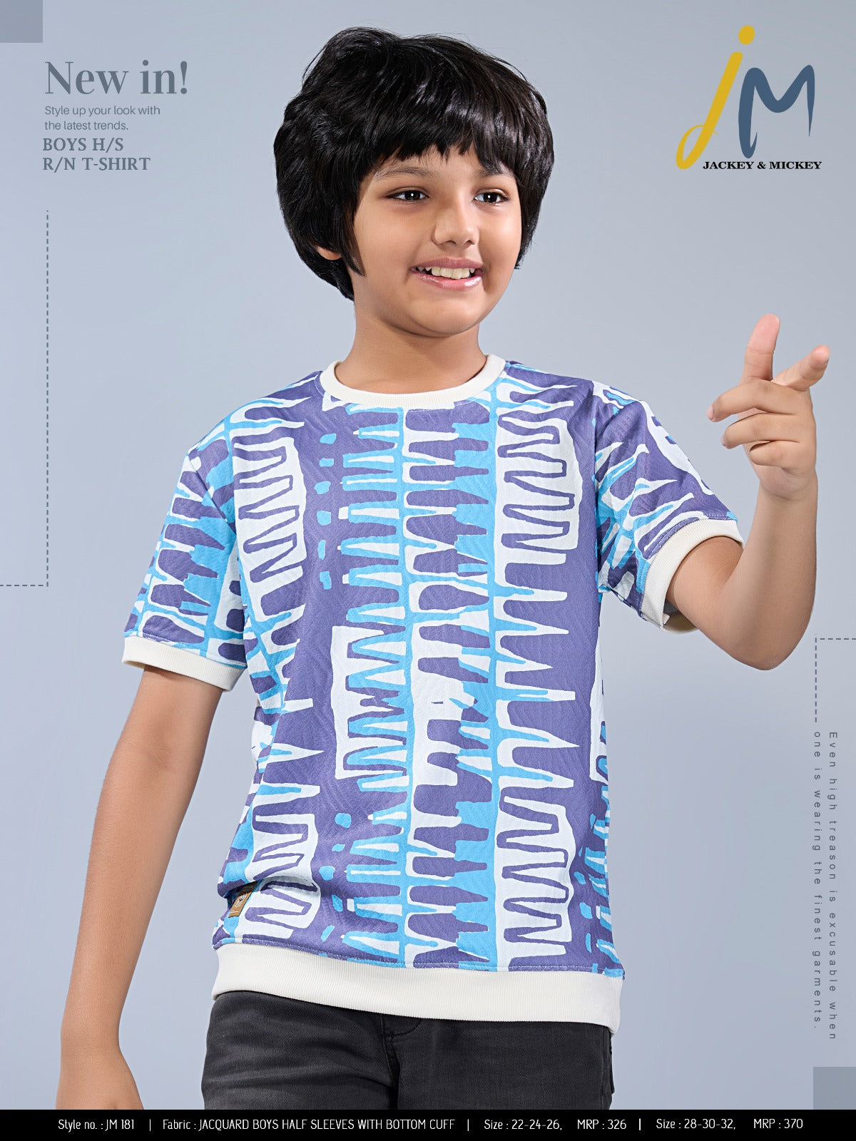 Jm 181 Jackey N Mickey Aop Boys Tshirt Supplier Ahmedabad