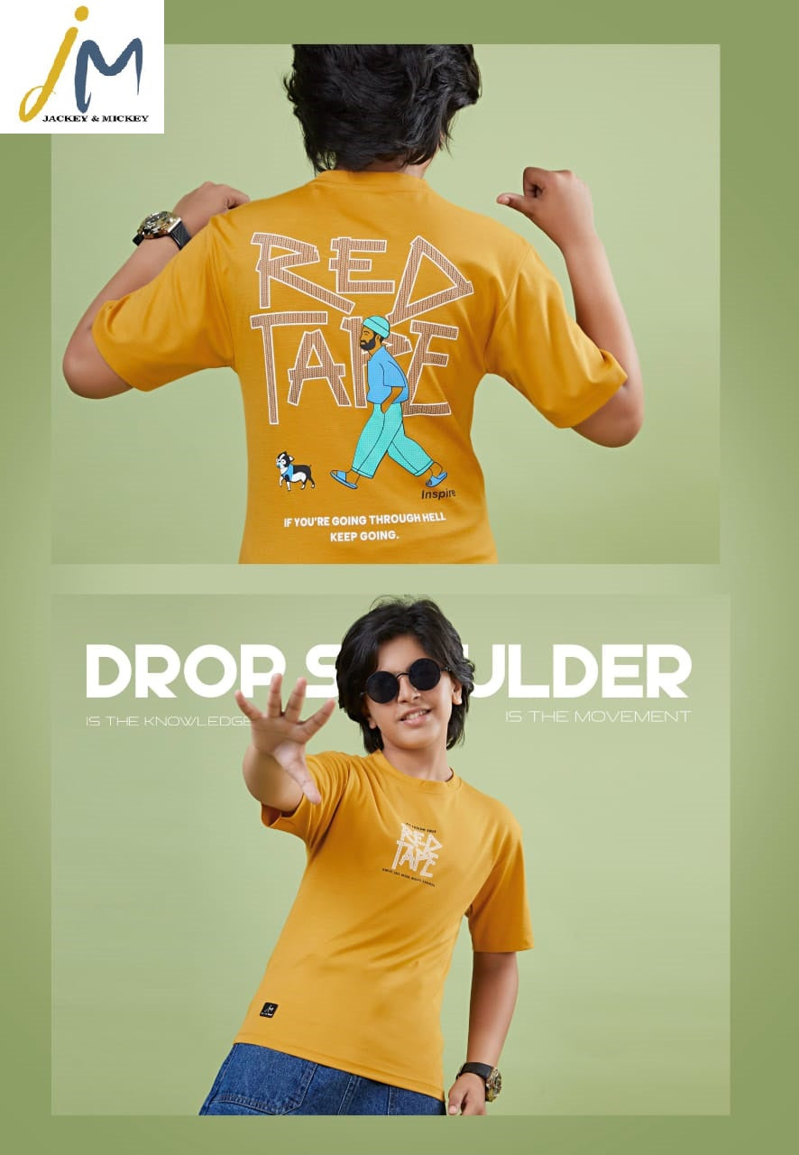 Jm 219 Jackey N Mickey Tencil Lycra Boys Tshirt Wholesale Price