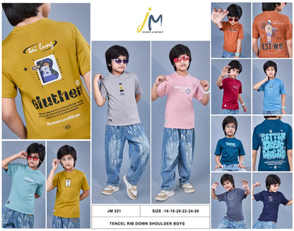 Jm 221 Jackey N Mickey Tencil Boys Tshirt Manufacturer India