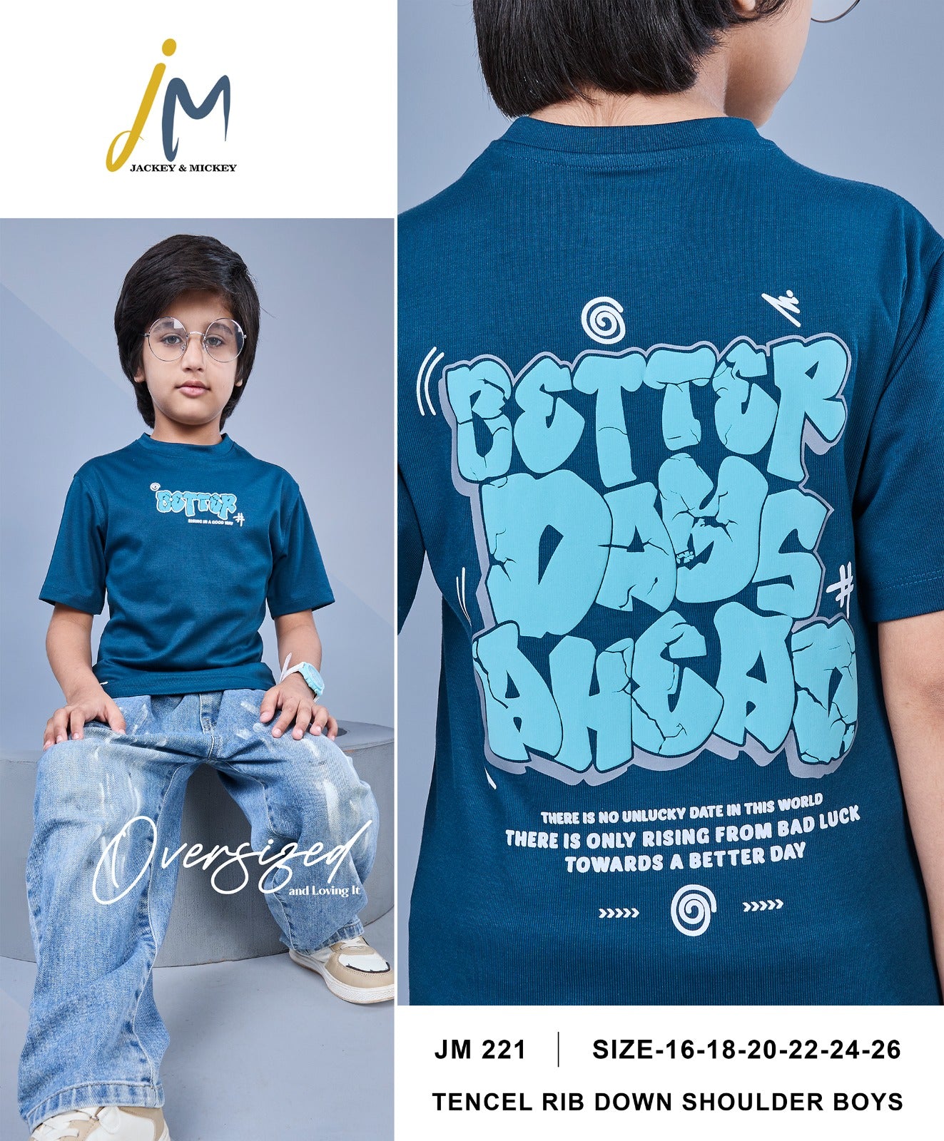 Jm 221 Jackey N Mickey Tencil Boys Tshirt Manufacturer India