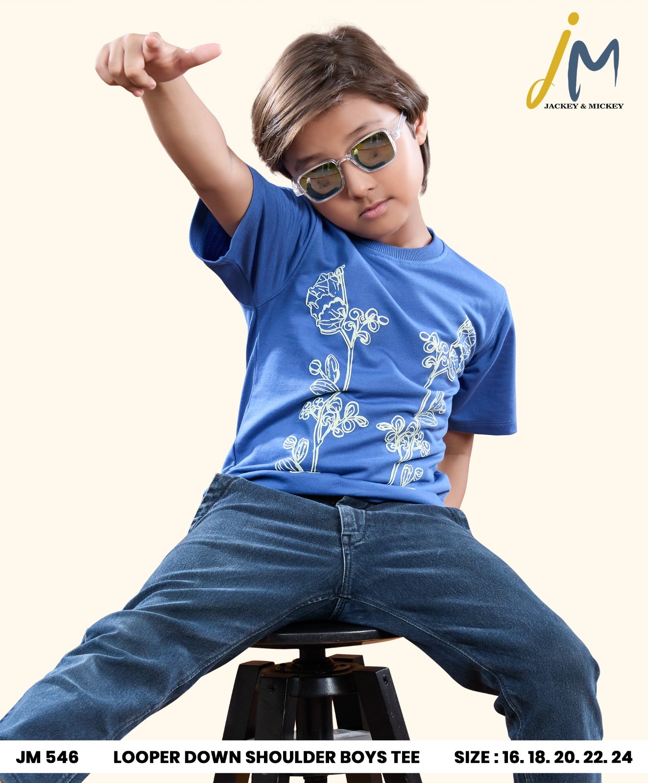 Jm 546 Jackey N Mickey Looper Boys Tshirt Manufacturer Gujarat