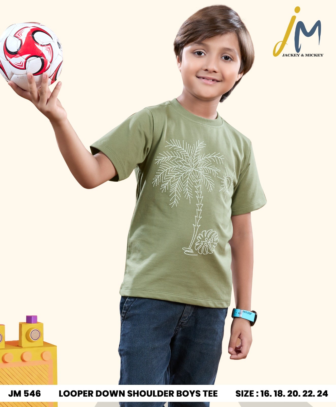 Jm 546 Jackey N Mickey Looper Boys Tshirt Manufacturer Gujarat