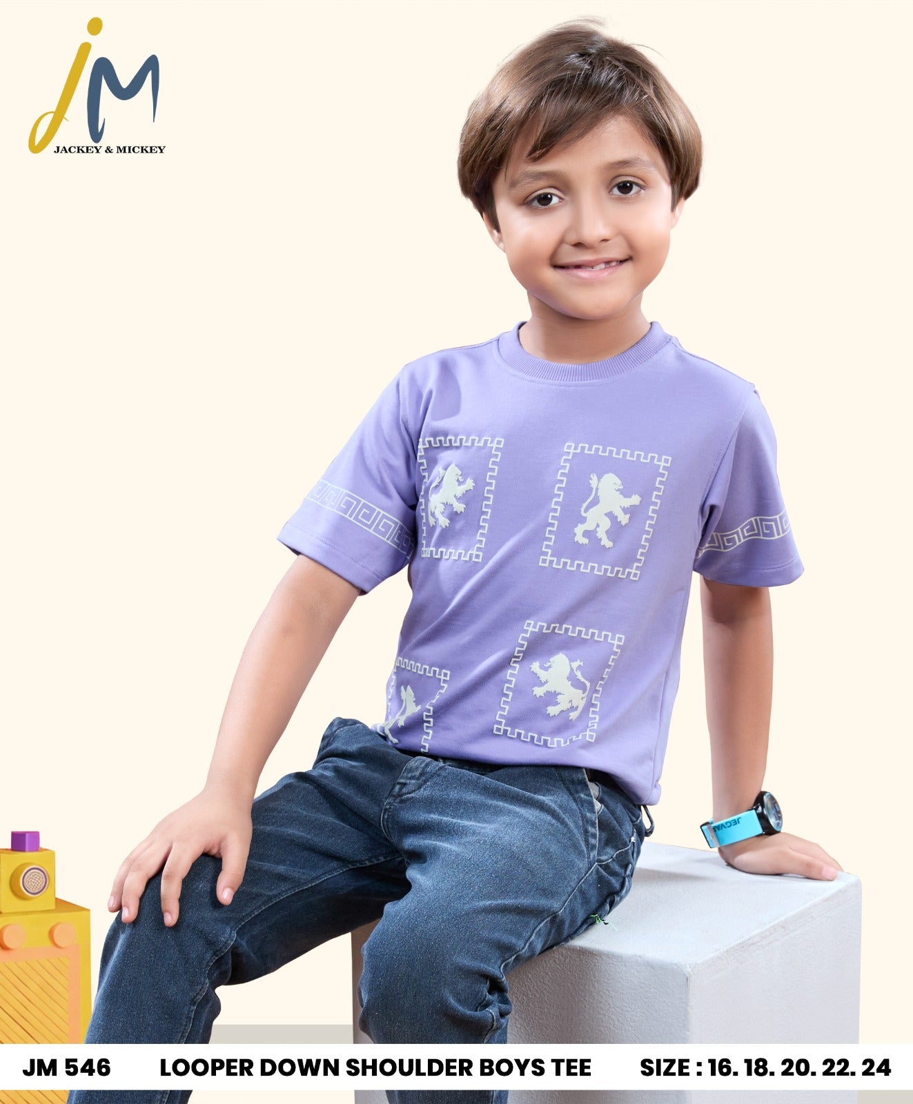 Jm 546 Jackey N Mickey Looper Boys Tshirt Manufacturer Gujarat