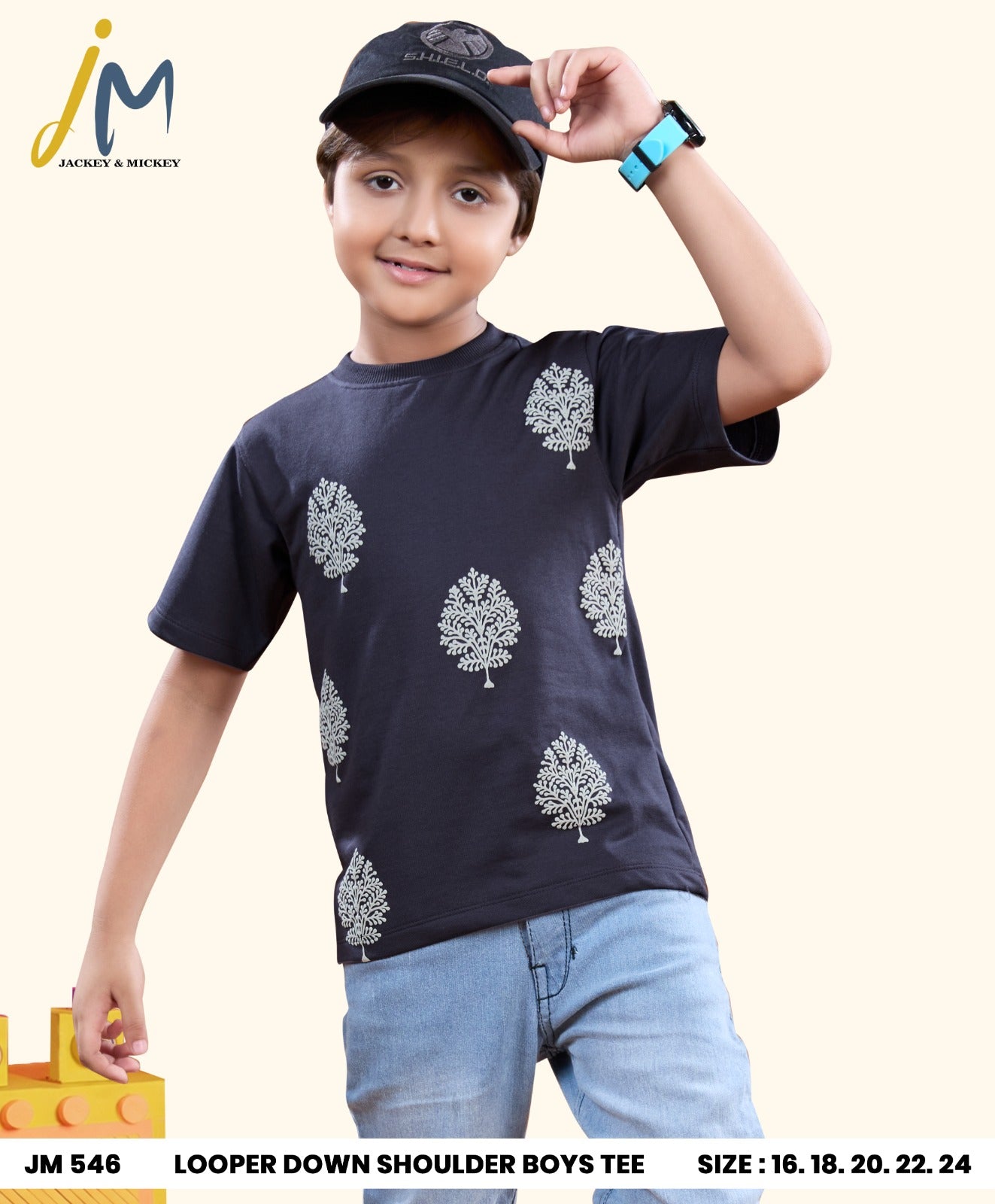 Jm 546 Jackey N Mickey Looper Boys Tshirt Manufacturer Gujarat